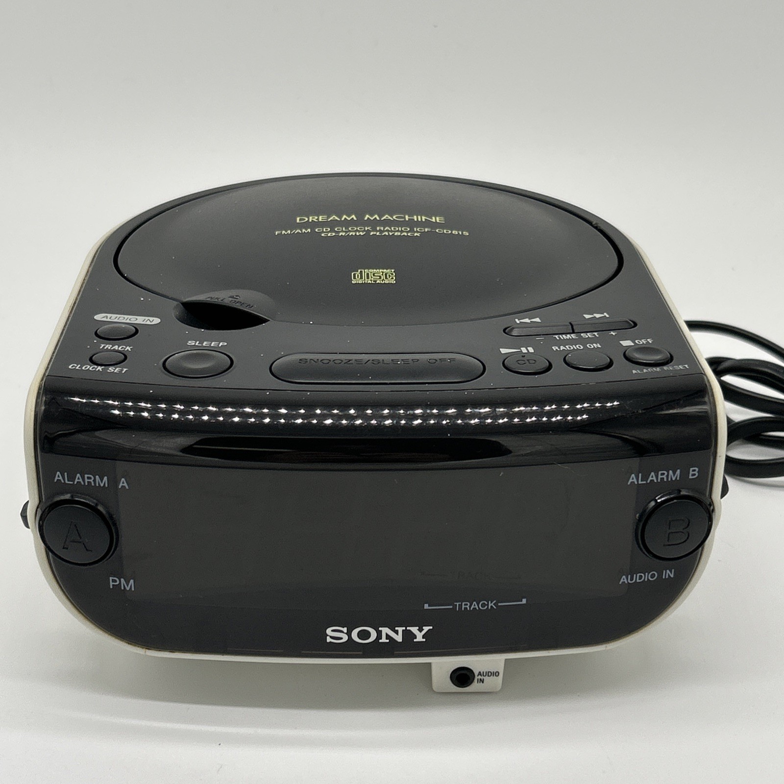 Sony ICF-815 Dream Machine FM/AM Radio CD Player Dual Alarm Clock TESTED gallery