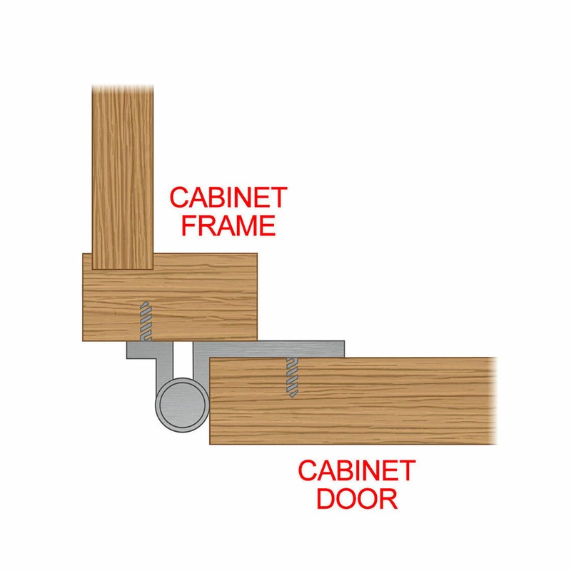 25 Pairs (50pcs) Self Closing OVERLAY Flush Cabinet Hinges Oil Rubbed gallery
