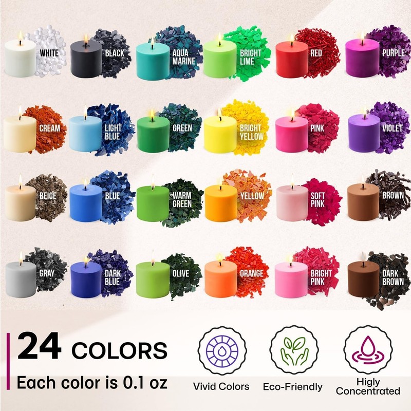 Vibrant Candle Dye Chips Collection gallery