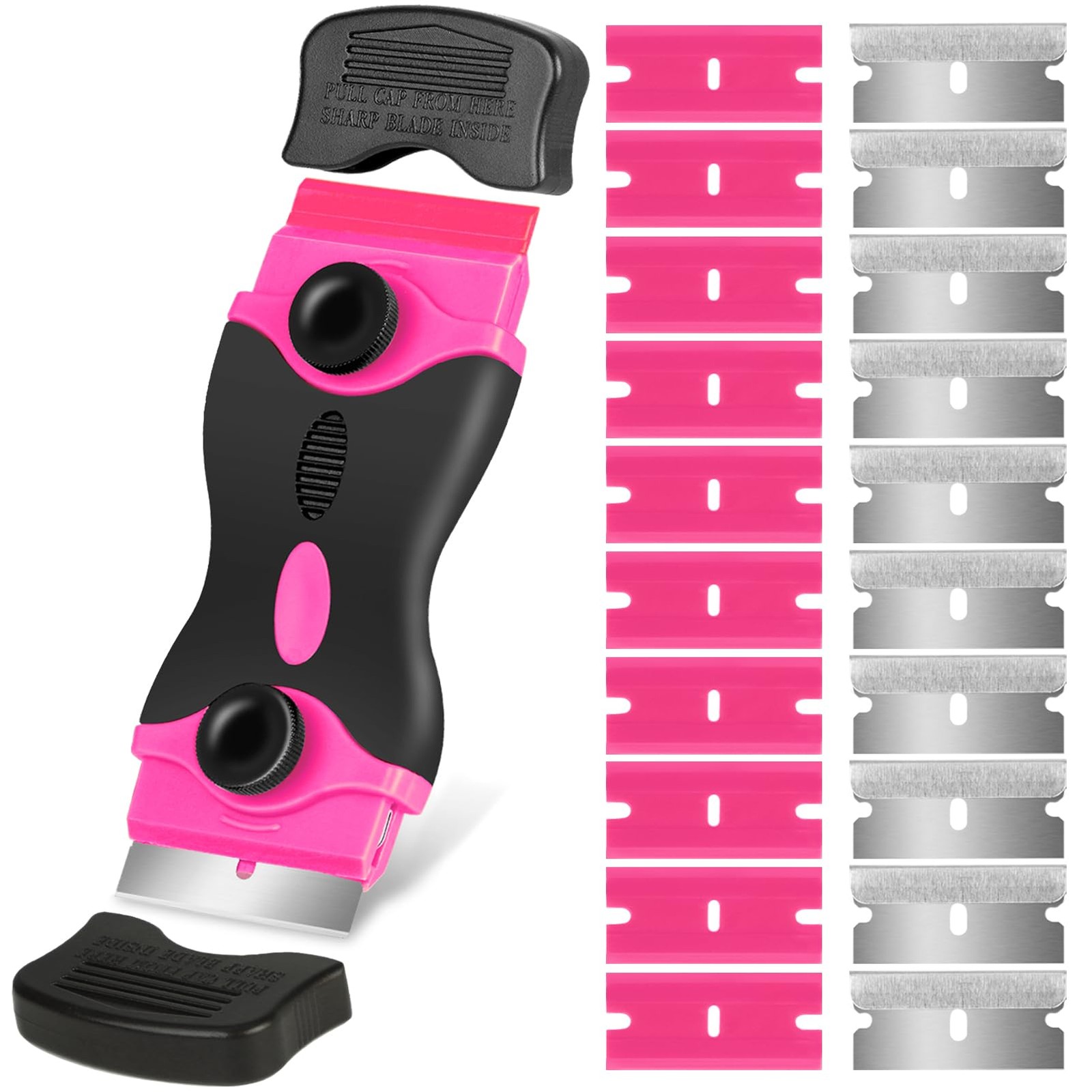 Razor Blade Scraper Tool Kit with 20 Blades for Glass Top Stove Cleaning gallery