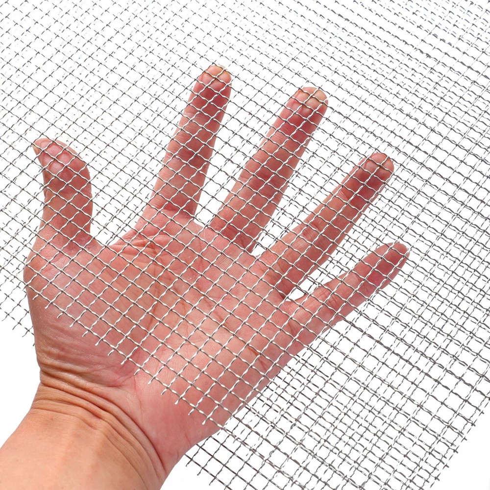 2Pack Stainless Steel mesh, 5 Mesh Wire Mesh Screen, 12 x 24 inches (310 mm x 62