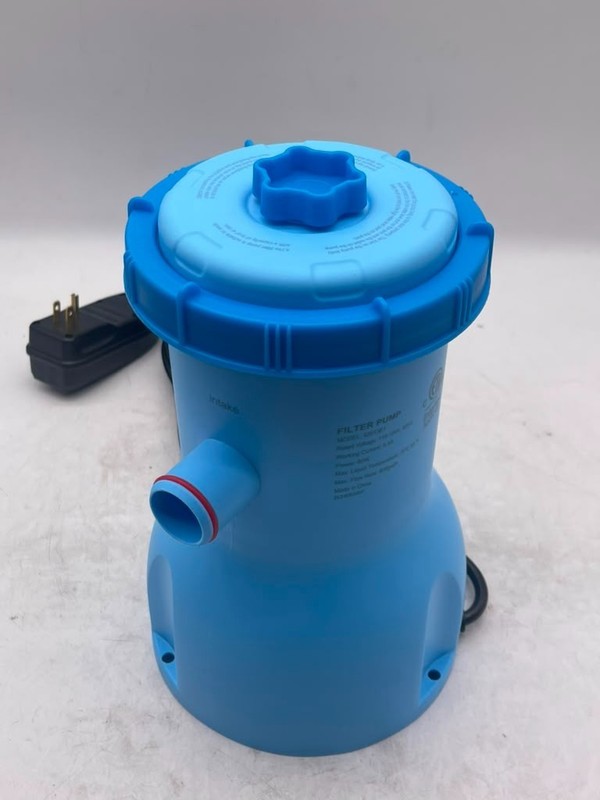 800 GPH Above Ground Pool Filter Pump Cartridge System Blue Open Box gallery