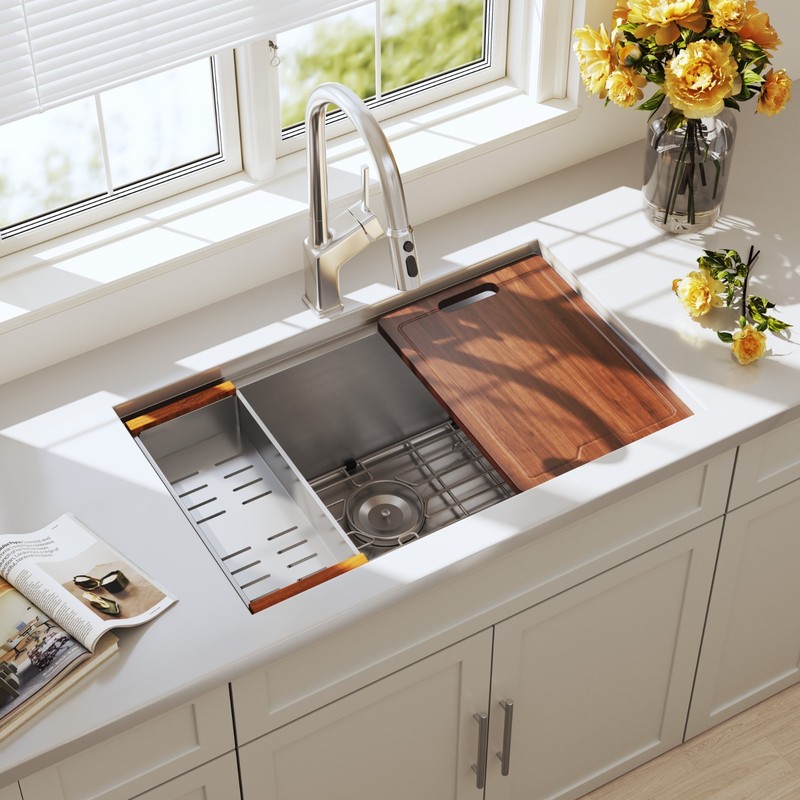 Quikore Rectangular Handmade Multiple Sizes & Colors & Styles Kitchen Sink gallery