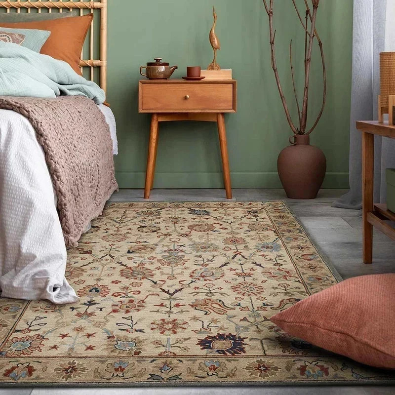 Hand Tufted Woll Area Handmade Woollen Color Multicolor Rug Carpet gallery