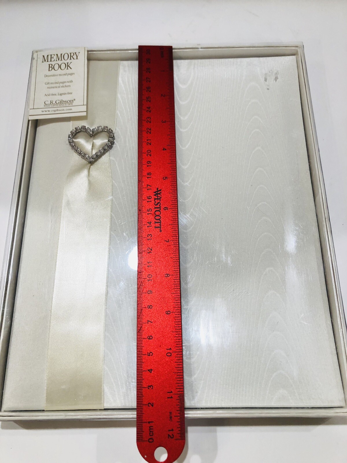 CR Gibson Jeweled Heart Wedding Memory Book gallery