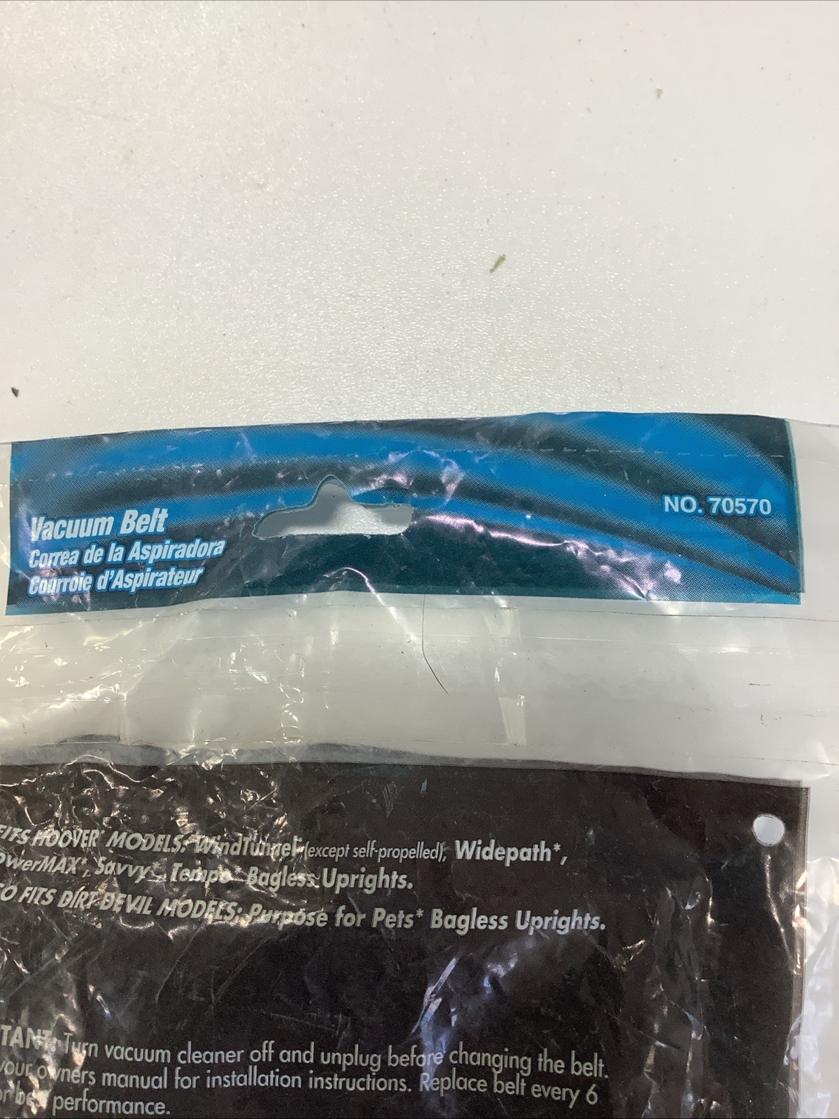 Fresh Solutions Hoover Style 160 & Dirt Devil Style 22 Vacuum Belt 70570 gallery