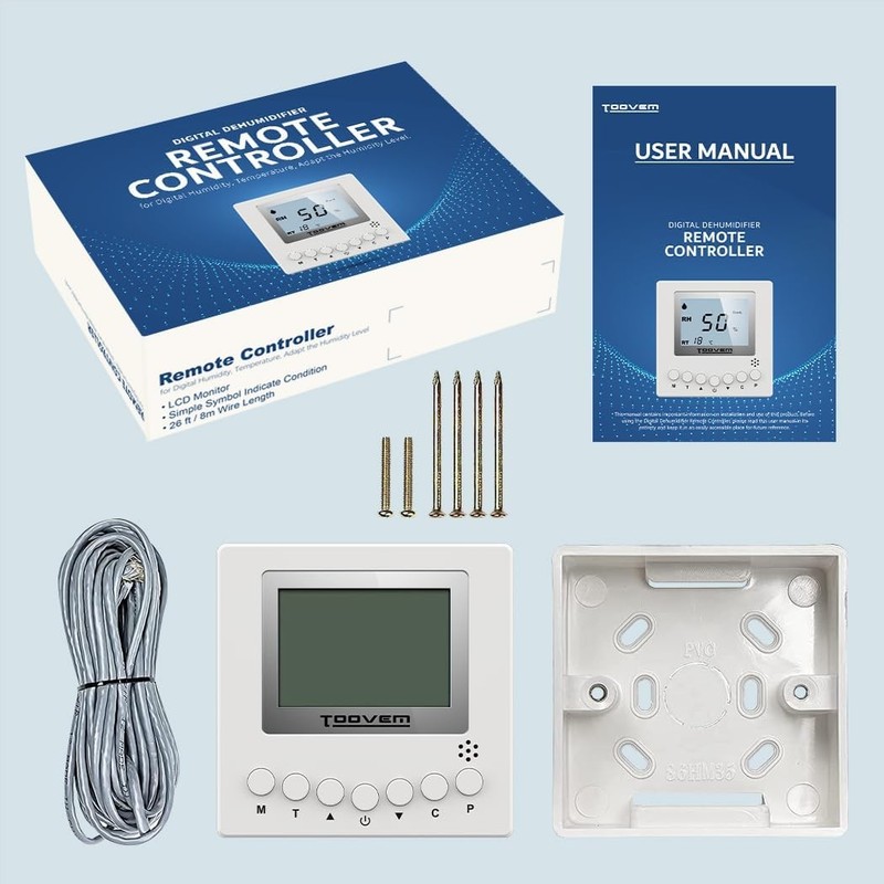 TooVem Remote Controller for Digital Humidity of Basement Dehumidifier gallery