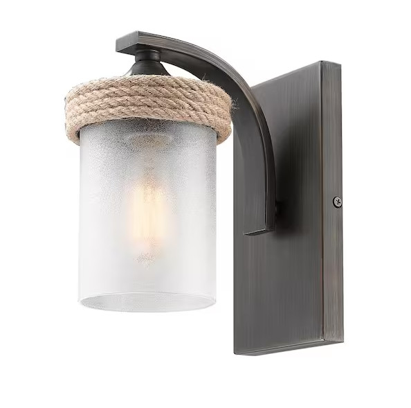 Golden Lighting Chatham 1-Light Gunmetal Bronze Bath Vanity Light 1003278832 gallery