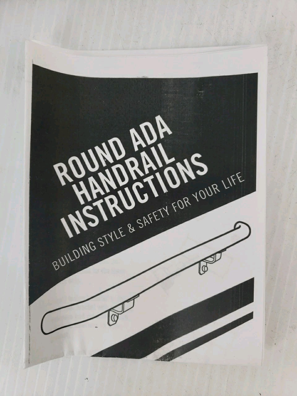 1.9" Round x 4 ft. Bronze Aluminum Handrail ADA Compliant Kit {B5} gallery