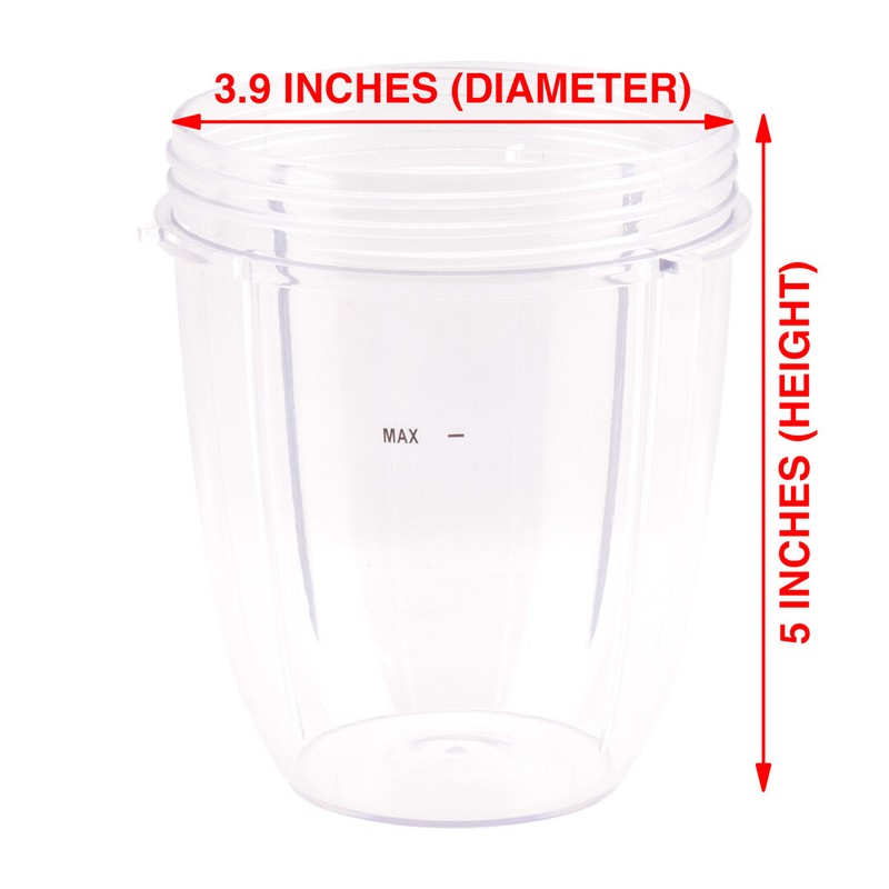 2 Pack 18 oz Short Cup Includes Lip Ring for NutriBullet NB-101B NB-101S NB-201 gallery