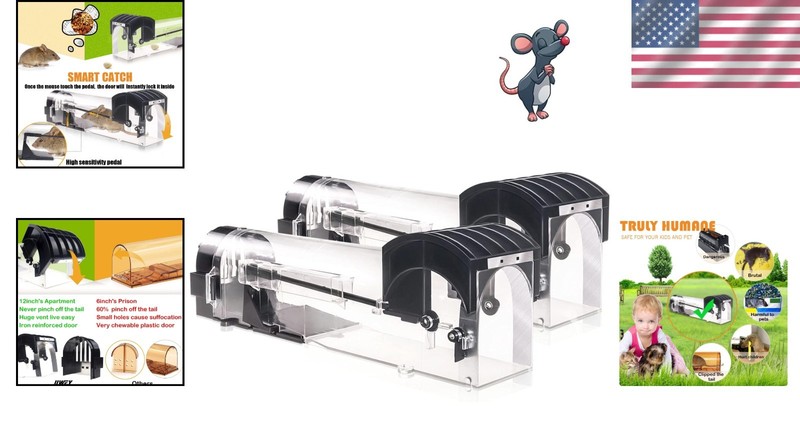 Extra-Large Humane Mouse Trap 12" No Kill Live 2Pack gallery