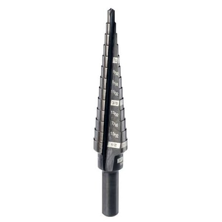 Milwaukee Tool 48-89-9201 No. 1 Step Drill Bit, 1/8" - 1/2" By 1/32" gallery