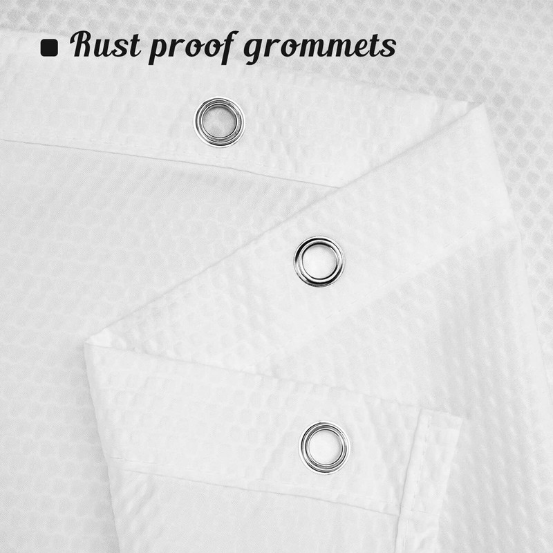 Embossed Microfiber Fabric Shower Curtain Liner 60 X 72 Inches Washable And Wate gallery