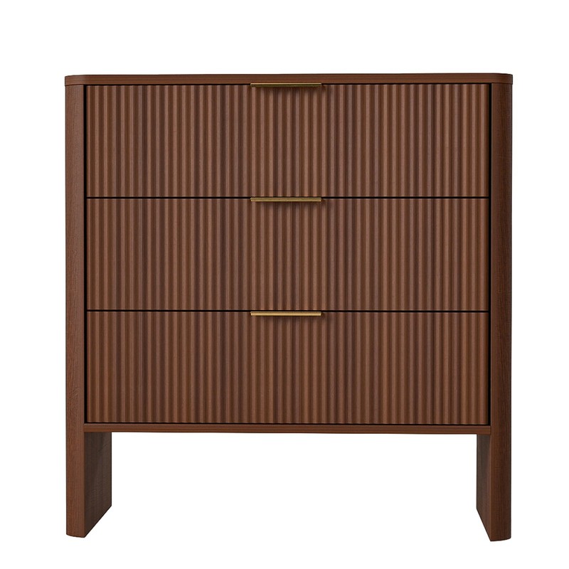 Modern Wavy Pattern Drawer Cabinet For Bedroom Storage HBUC gallery