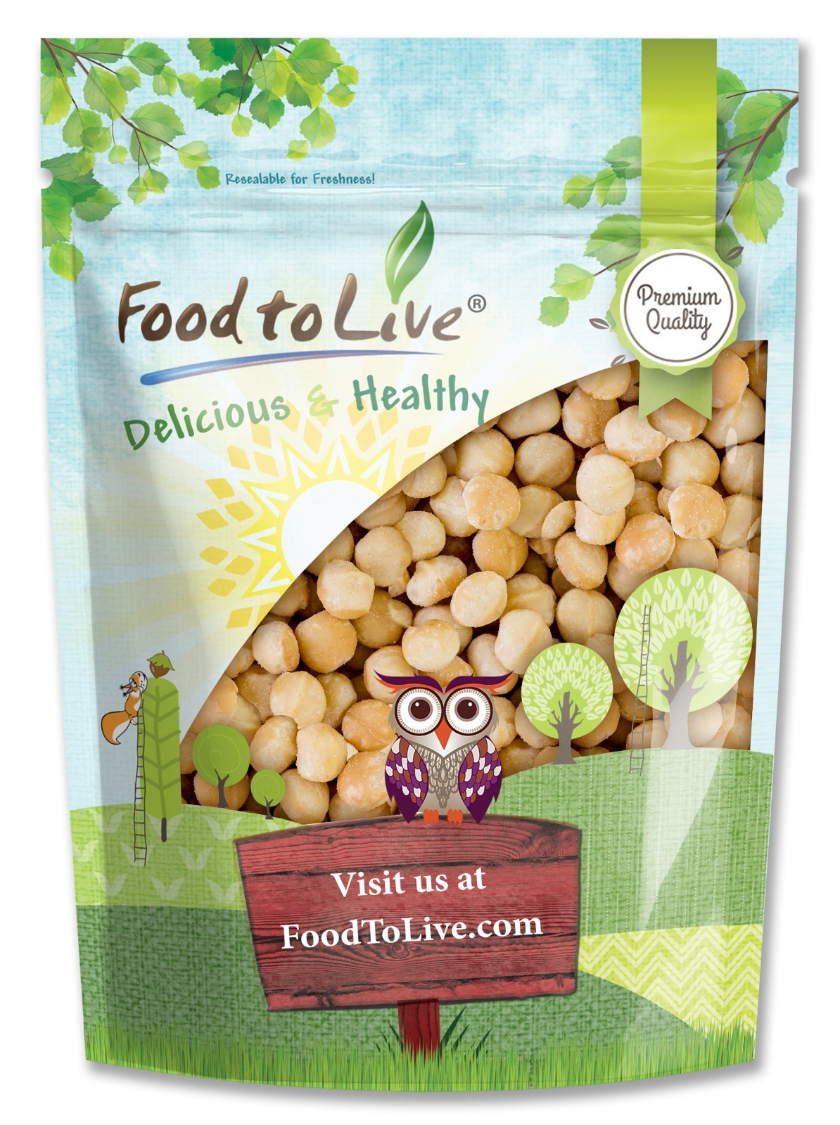 Dry Roasted Macadamia Nuts – Unsalted, No Oil Added, Bulk gallery