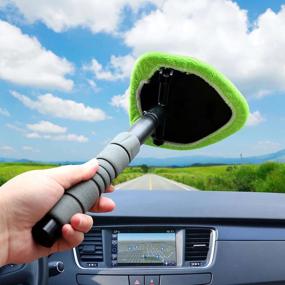 Windshield Cleaning Tool Kit Car Window Glass Wiper Cleaner Brush Pad Extendable gallery