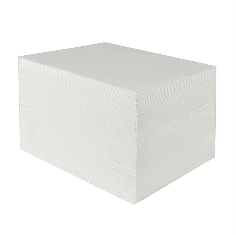 EisenAA003 Oil-Only Absorbent Mat,Heavyweight Oil Absorbent Pads,15" x 20",White gallery
