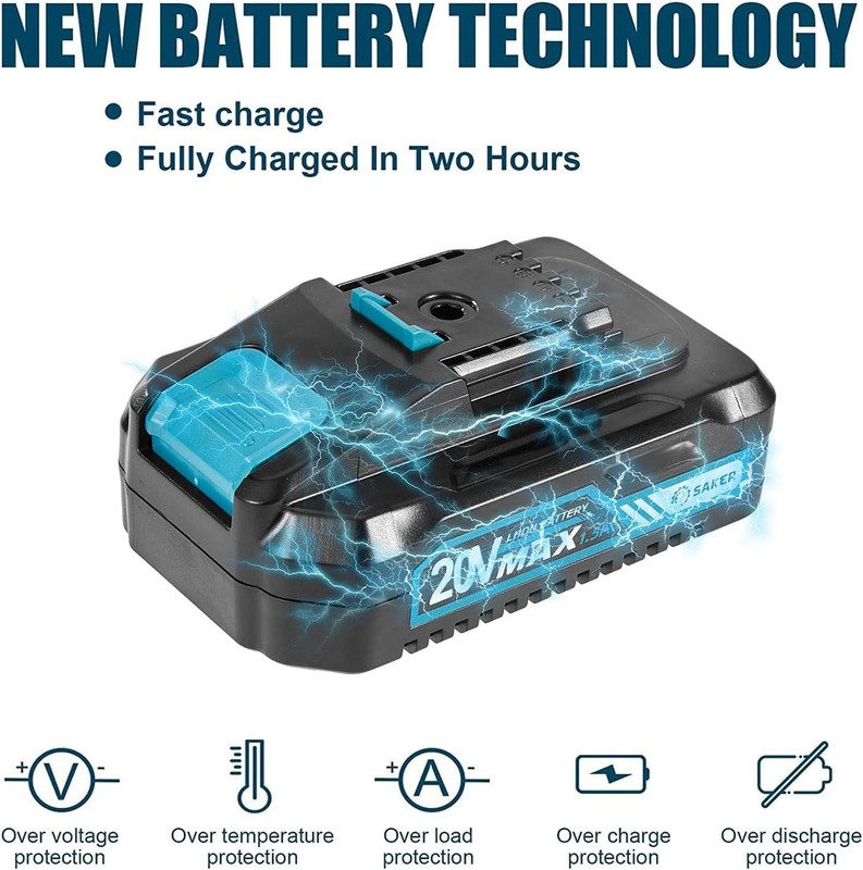 Saker Mini Electric Chainsaw 4" Portable Cordless Handheld High Efficiency E-1 gallery