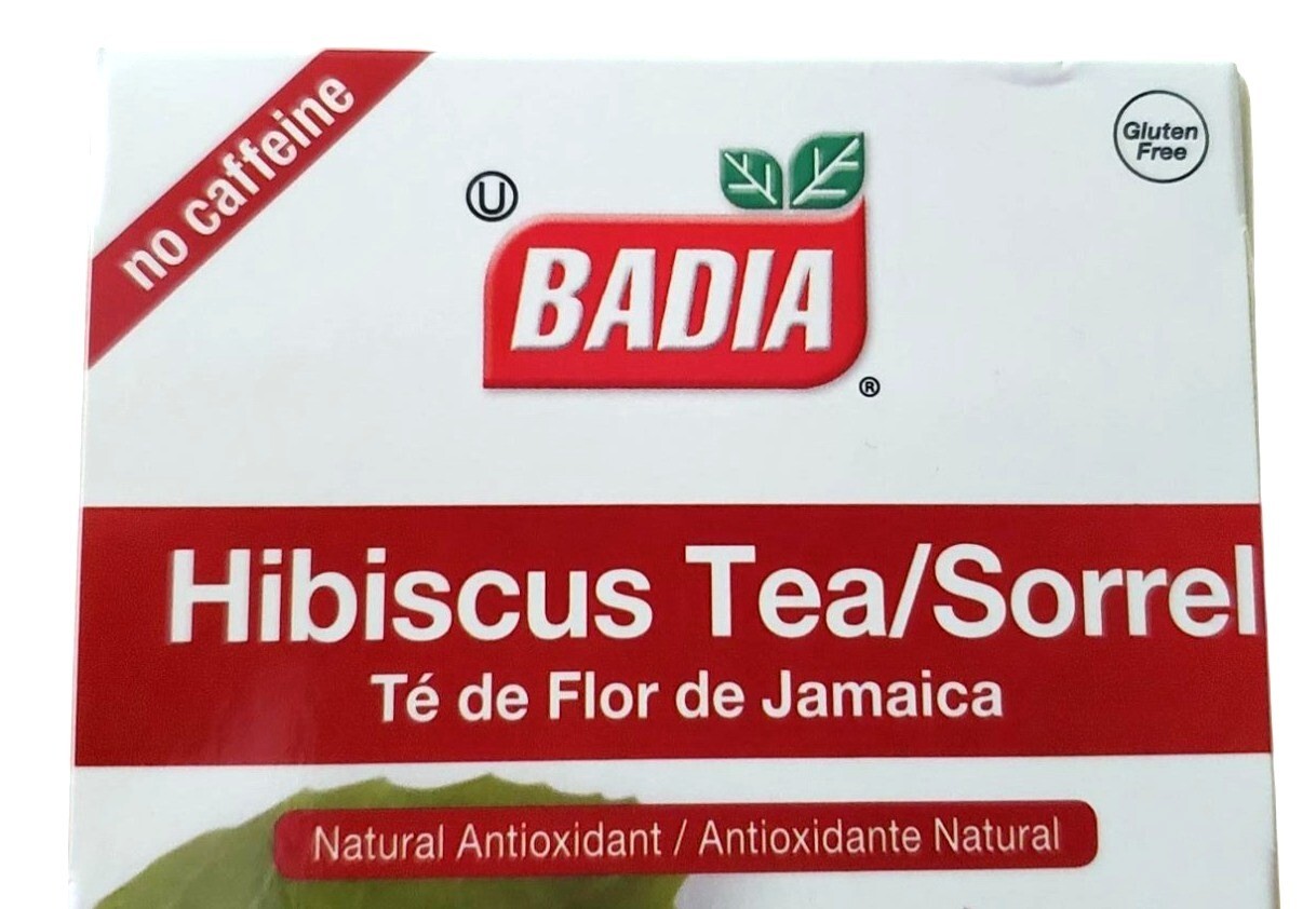 Badia Hibiscus Tea/Sorrel Te de Flor de Jamaica Natural Antioxidant 25 Tea Bags gallery