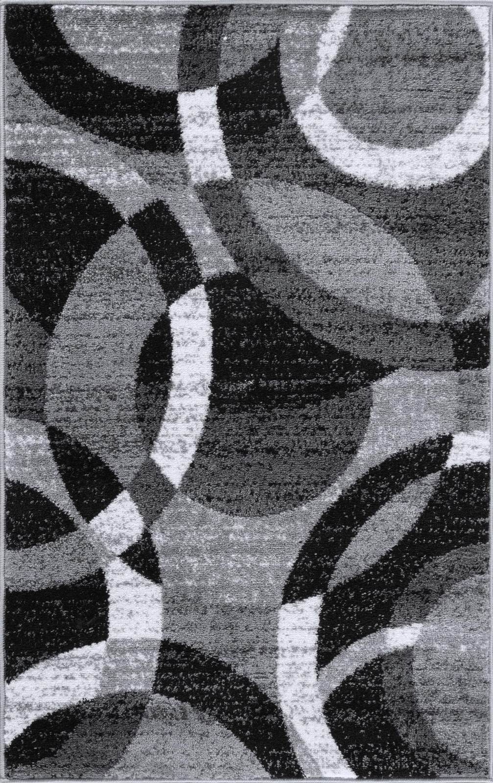 Grey Rectangular 2 7 X 4 Area Rug Soft Plush Polypropylene Indoor Rug gallery
