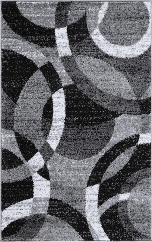 Grey Rectangular 2 7 X 4 Area Rug Soft Plush Polypropylene Indoor Rug gallery