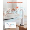 Bladeless Tower Fan: 80° Oscillation, 8 Speeds, 9H Timer, 35dB Quiet, Remote gallery