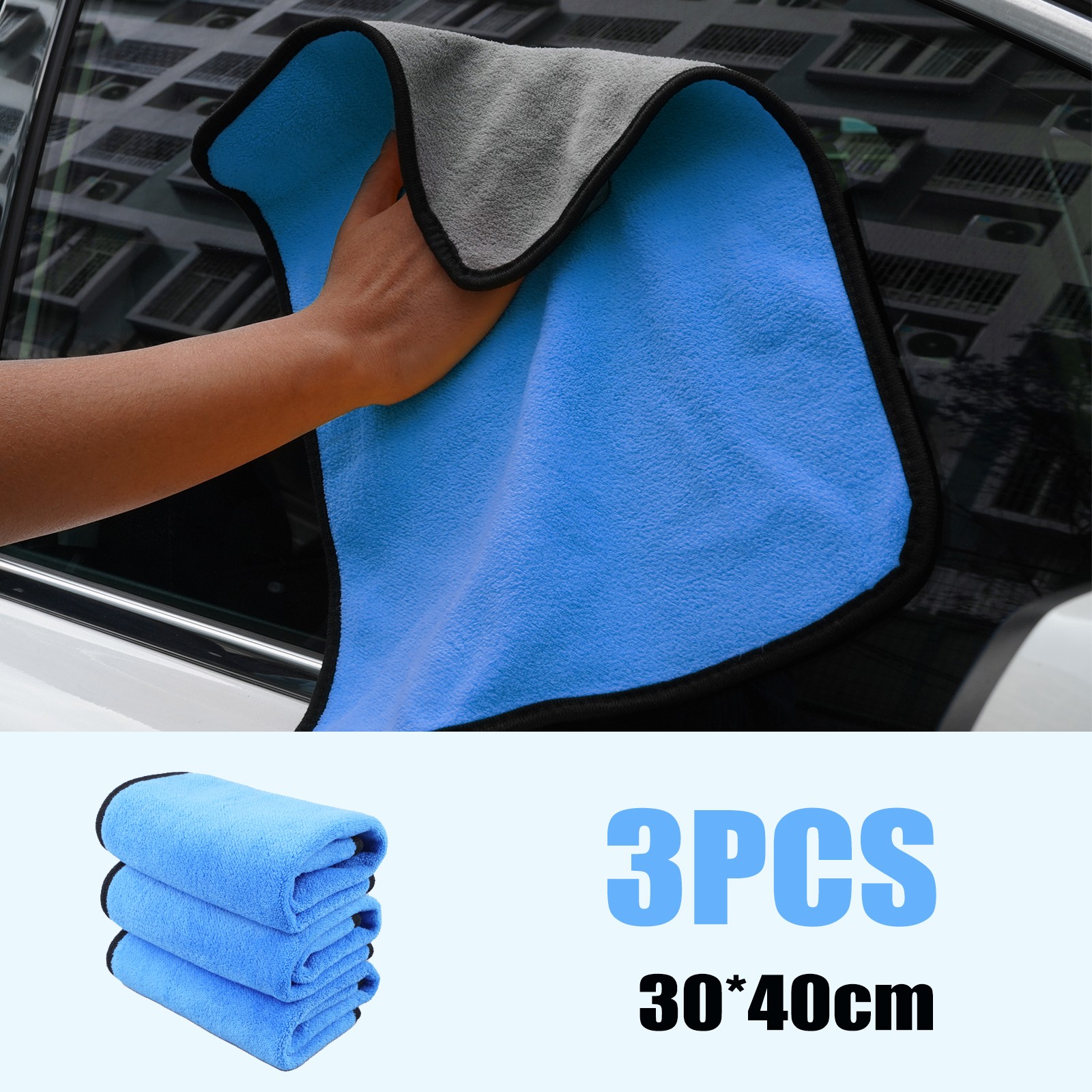 Wash Towel Microfiber Plush Cleaning Drying Cloth Car Care Cloth gallery