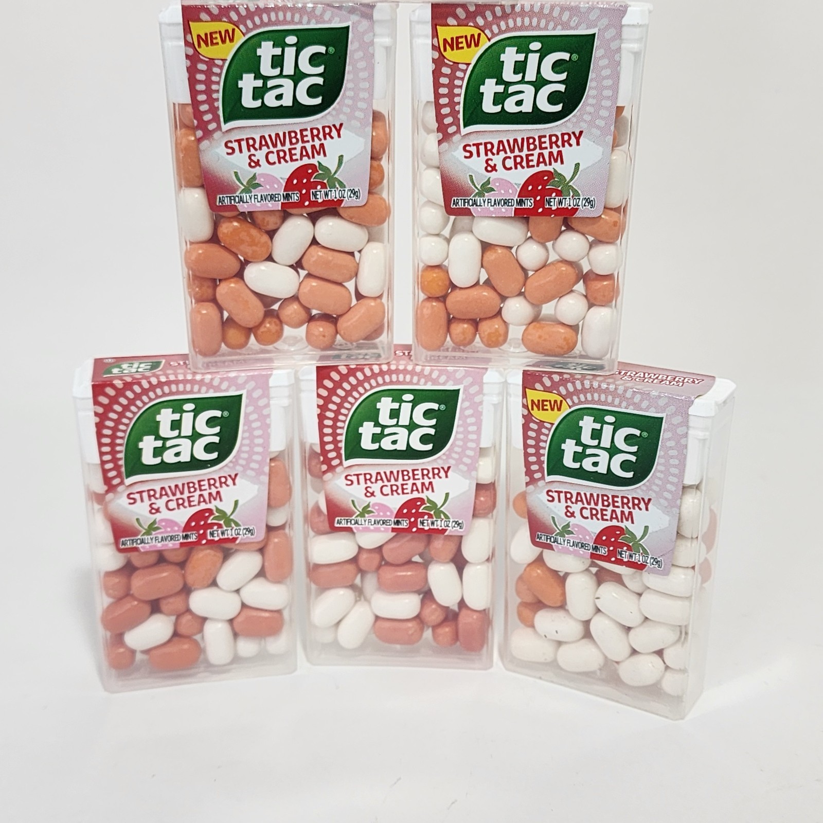 Tic Tac Strawberry and Cream Flavored On-the-Go Refreshment 1 oz each - Lot of 6 gallery