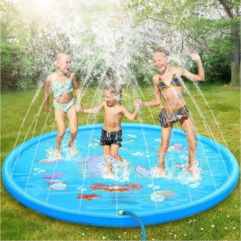 Durable Children's Water Spray Pool Mat | Splash Play Pad Mat | Water Spray Pool gallery