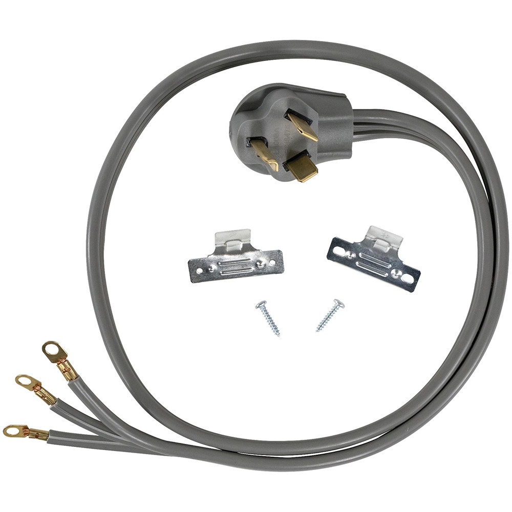 3 Prong Universal Electric Dryer Power Cord 4 foot, 3 wire, 30 amp gallery