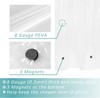 Small Stall Shower Curtain Liner 36 x 72 inch, PEVA 8G Thick & Heavy Duty, 3 ... gallery