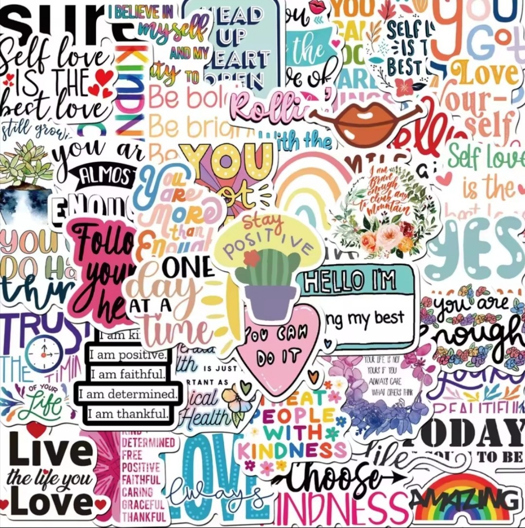 10 PCS Inspirational Motivational Quotes Sayings Stickers BRAND NEW gallery