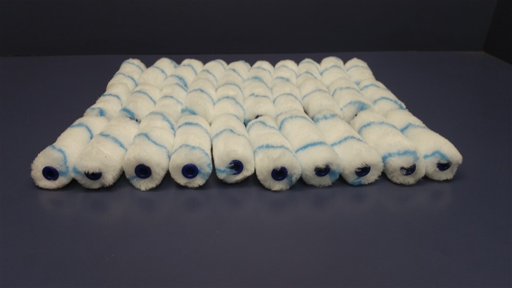 30 PACK 4" inch Small Diameter Paint Roller Cover 1/2" NAP Knit 1/4" Dia Insert gallery