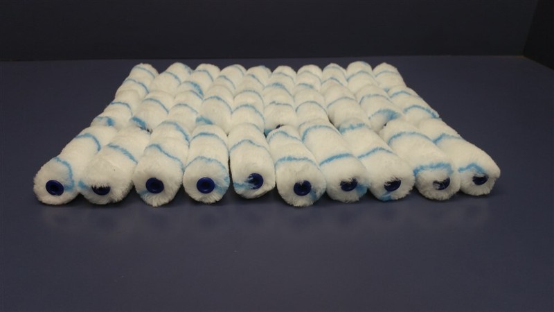 30 PACK 4" inch Small Diameter Paint Roller Cover 1/2" NAP Knit 1/4" Dia Insert gallery