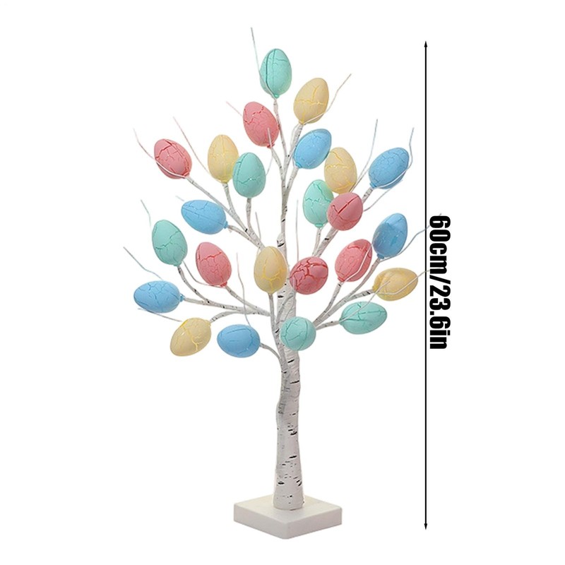 Easter Egg Tree LED Bendable Branches Ornament 23.6in Tabletop Easter Decor gallery