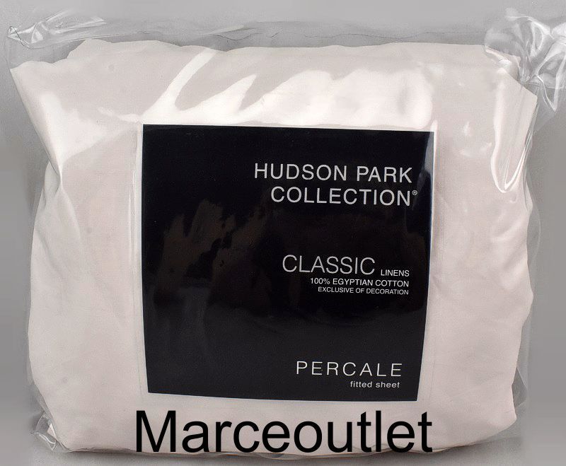 Hudson Park Classic Linens Egyptian Cotton Percale TWIN Fitted Sheet Blush gallery