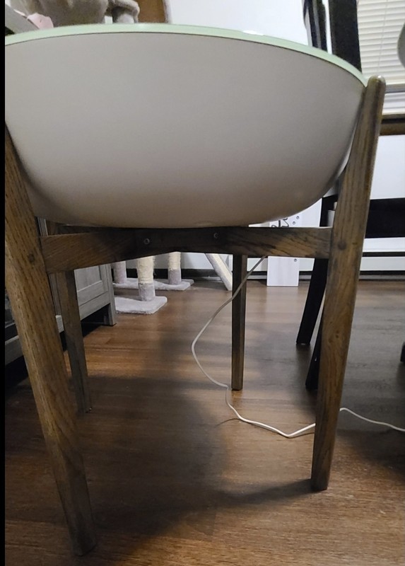 Custom-made, solid Oak Homedics Drift 21" Stand. Hand stained and sealed. gallery
