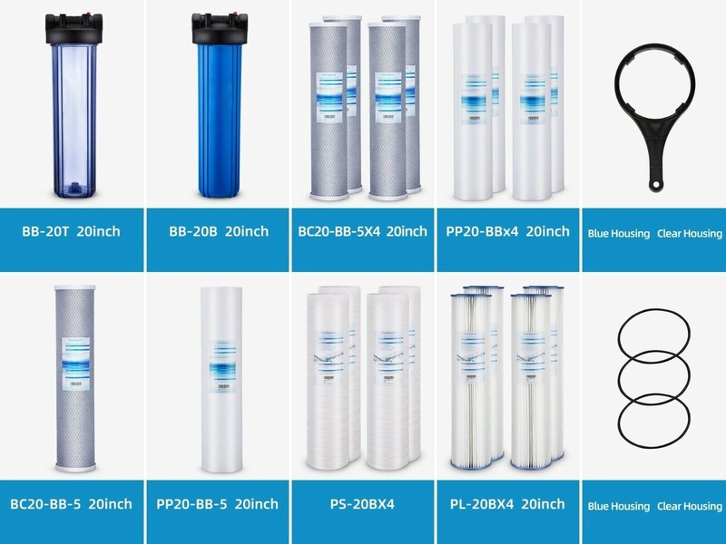 Geekpure Carbon Block Replacement Filter Cartridge 2.5" x 10" -Pack of 4 gallery