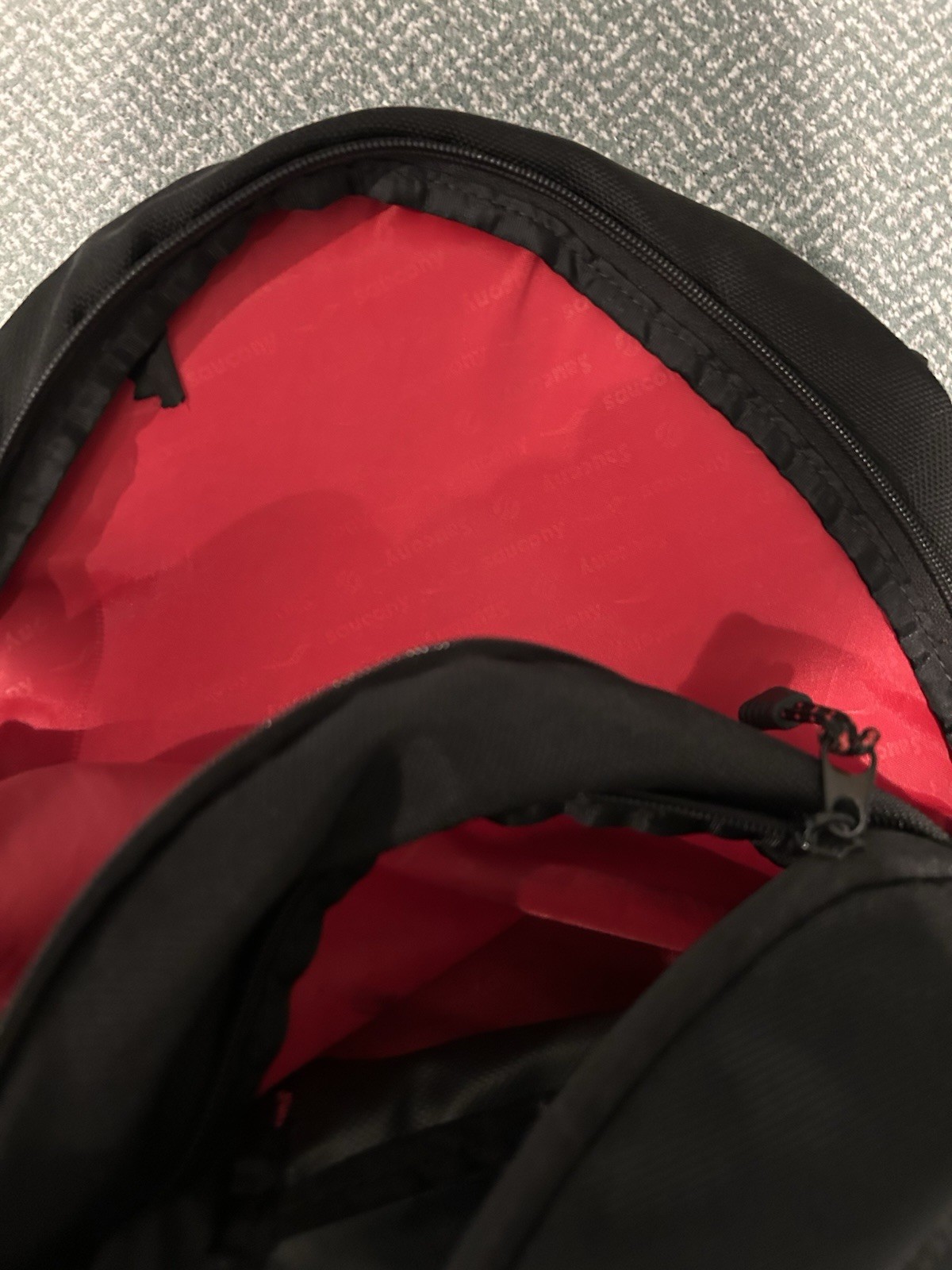 Saucony Hiking Backpack Black Red 3