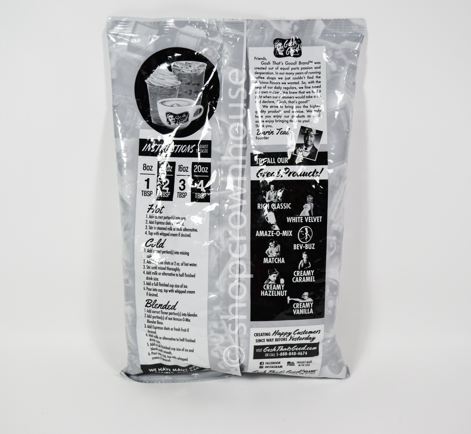 Gosh That’s Good! Sugar-Free White Velvet Chocolate 2 lbs bag 06/2027 gallery