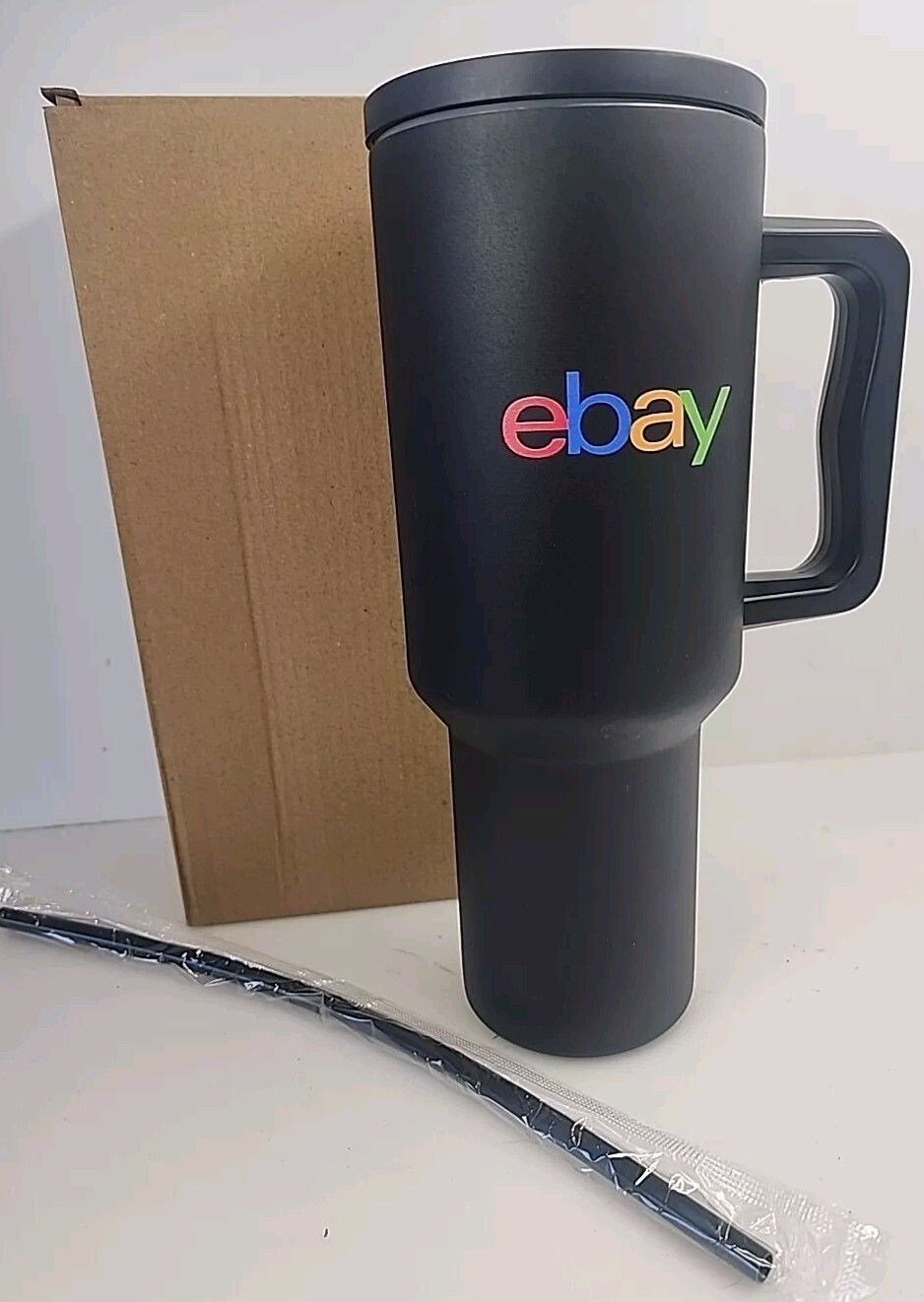 eBay Branded 40 oz Stanley-Style Stainless Steel Tumbler Insulated Mug NEW gallery