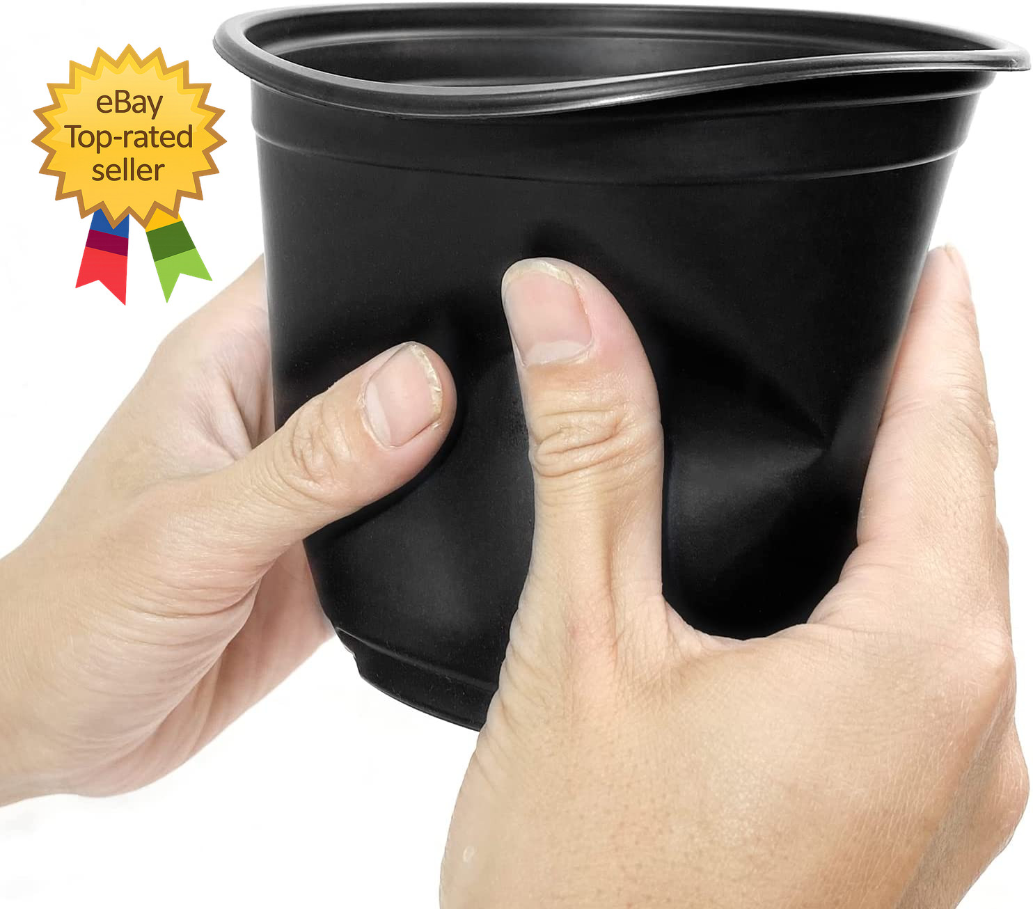 100 Pack Nursery Pots 4 5 6 Inch Nursery Pot for Plants Plastic Plant Pots with gallery