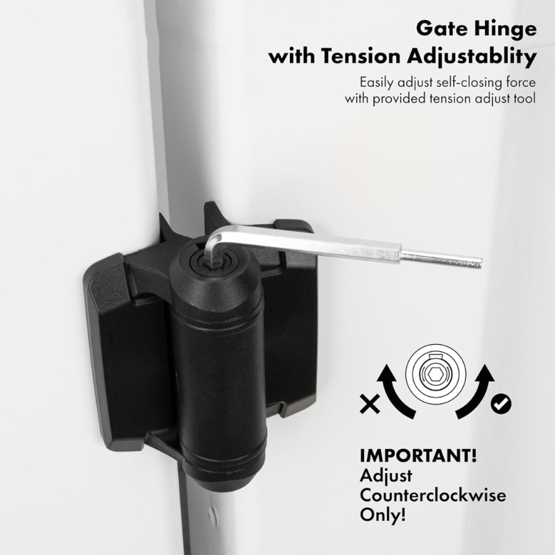 Strong Nylon Gate Hinges Adjustable Spring Tension Safety Cap Designs Hinge gallery