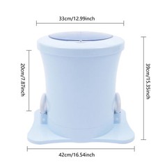 Mini Dryer Portable Compact Clothes Spin Dryer Manual Home Laundry Dryer Blue