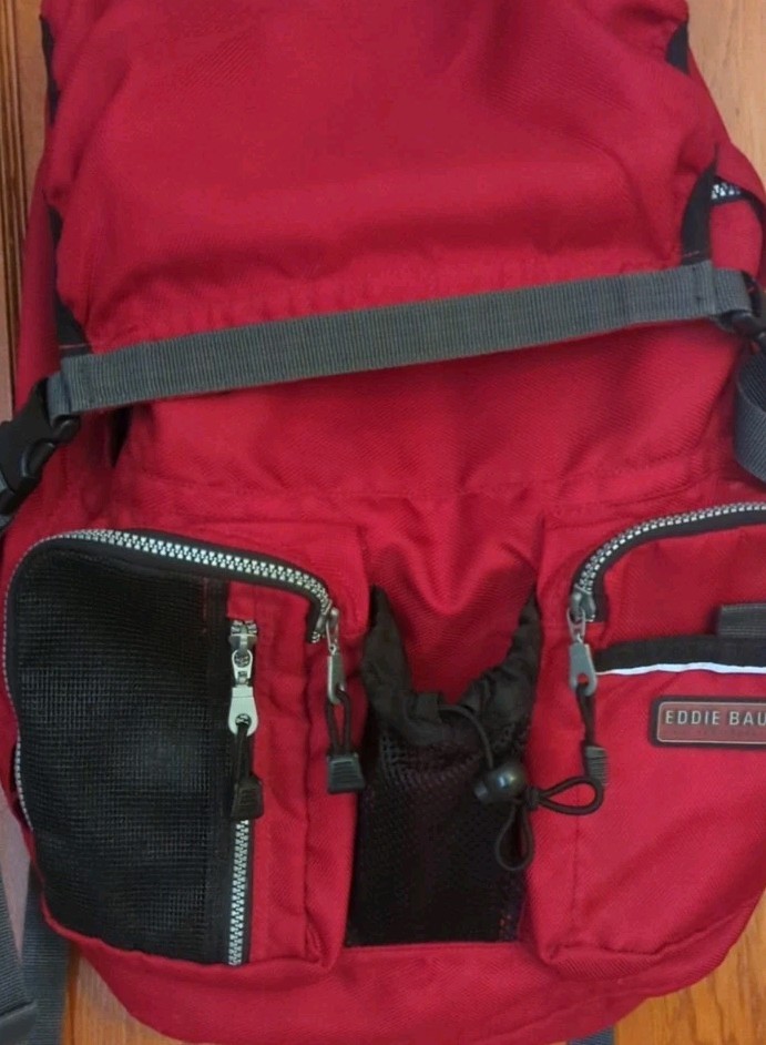 Eddie Bauer EBTEK Backpack EB1920 Red & Black Outdoors Large  2