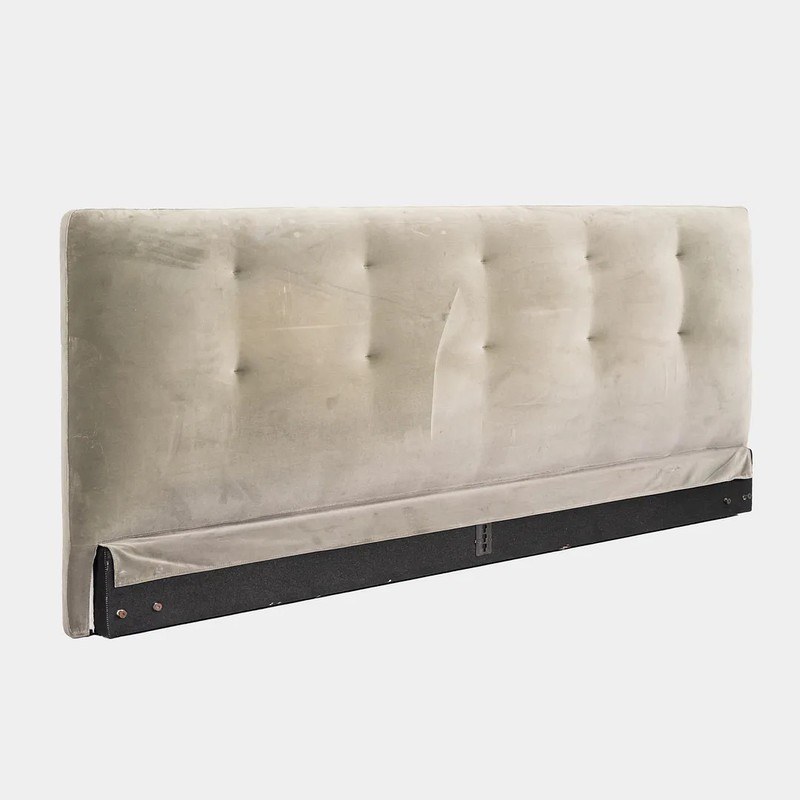 2020s Rodolfo Dordoni Minotti Andersen Quilt King Size Headboard Grey / Green gallery