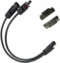 Solar Panel Cables to SAE Connectors Adapter 10AWG PV Cable Wire for RV Caravan