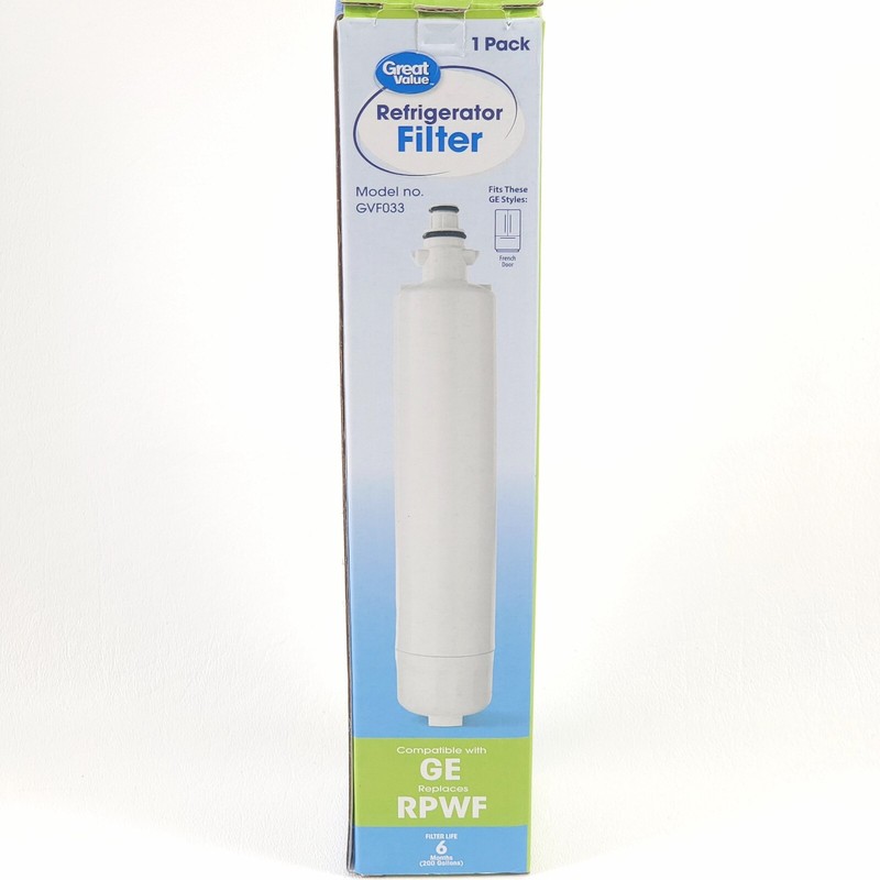 2 Great Value Refrigerator Water Filter GVF033 GE RPWF RWF1063 RWF3600A* 400 gal gallery