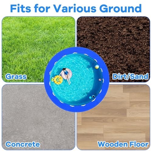 15 FT Round Pool Pad Tarp for Under Pool Liner Pad Under Pool Mat Round 15 FT gallery