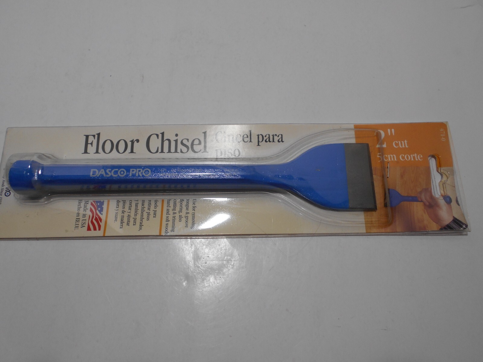 NEW Dasco Pro Floor Chisel 2" Cut 5 cm Model 471-0 10 in Length gallery